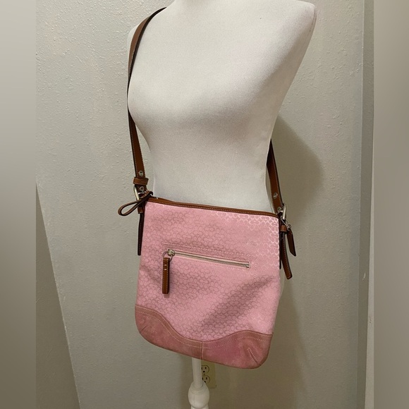 Coach 2008 Signature Jacquard & Suede Convertible Duffle - Picture 1 of 11